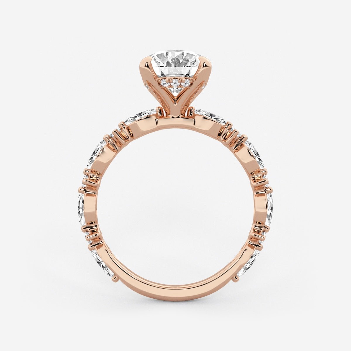 Emilia - Cushion Bridal Set Engagement Ring