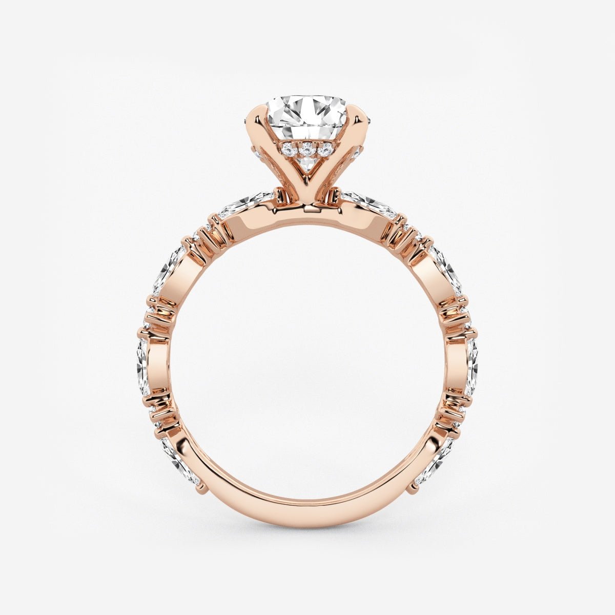 Emilia - Cushion Bridal Set Engagement Ring