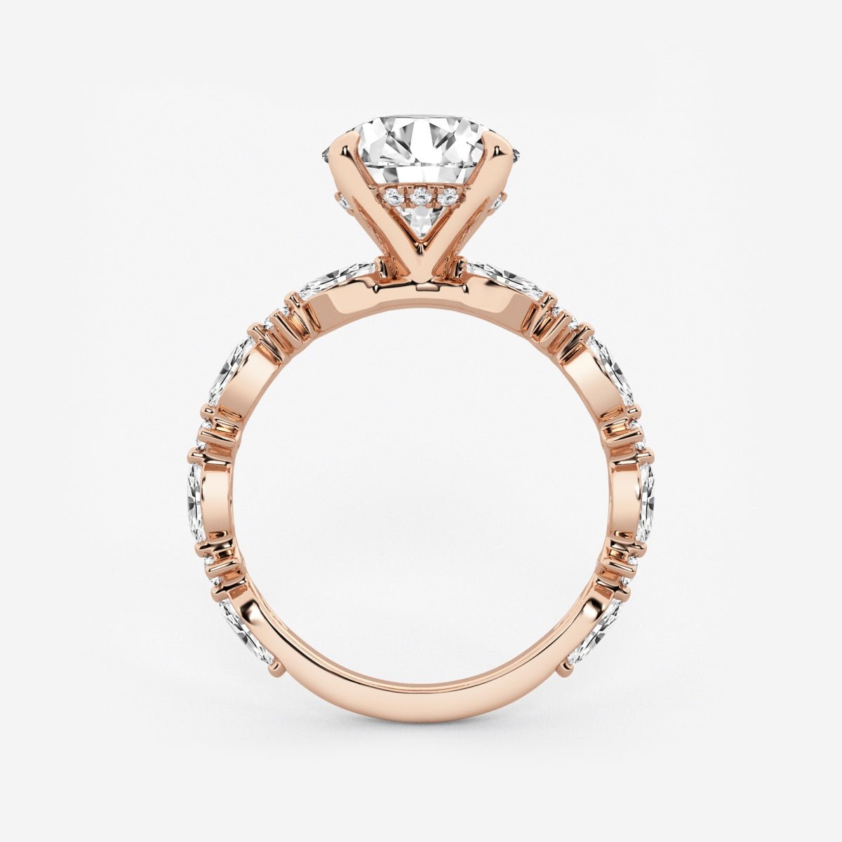 Emilia - Cushion Bridal Set Engagement Ring