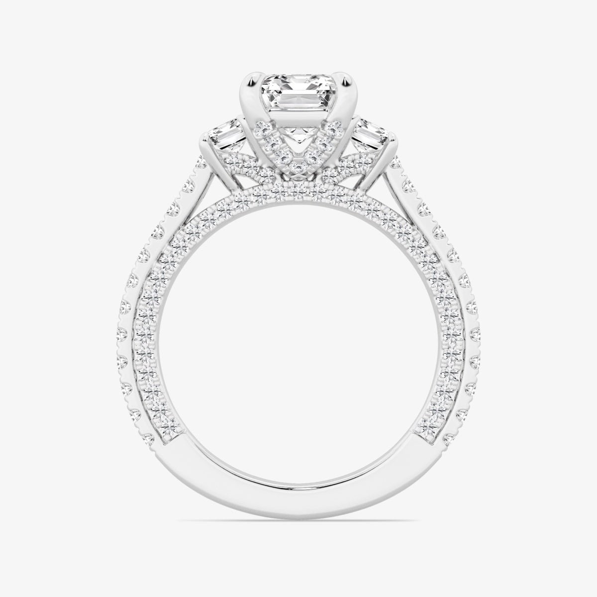 Amara - Three-Stone Design Engagement Ring