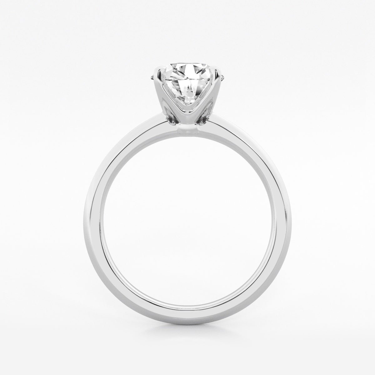 Violet - Knife-Edge Solitaire Engagement Ring